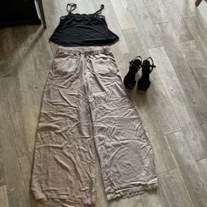 Wide leg Jack khaki pants